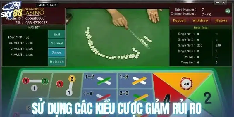 Sử dụng các kiểu cược giảm rủi ro 